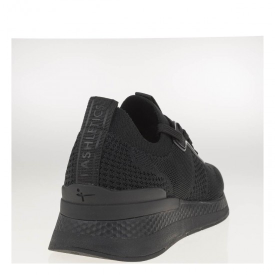2000384301 Γυναικείο αθλητικό sneakers δετό πλεκτό μαύρο