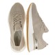 2000384302 Γυναικείο αθλητικό sneakers δετό πλεκτό μπέζ(μεταλιζέ)