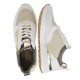 2000384401 Γυναικείο αθλητικό sneakers δετό λευκό/μπέζ/χρυσό