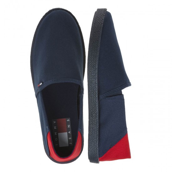 2000389201 Ανδρική εσπαντρίγια slip on χωστή πανί μπλέ/κόκκινο