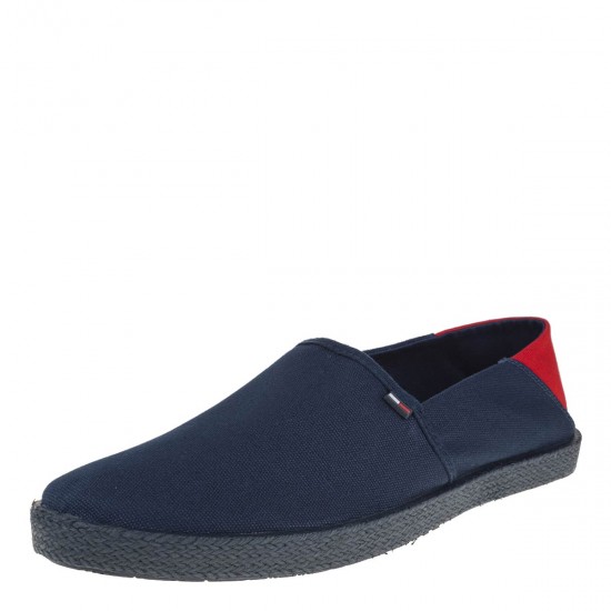 2000389201 Ανδρική εσπαντρίγια slip on χωστή πανί μπλέ/κόκκινο