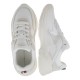 2000389502 Γυναικείο αθλητικό sneakers δετό λευκό