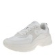 2000389502 Γυναικείο αθλητικό sneakers δετό λευκό