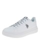 2000389901 Ανδρικό αθλητικό  sneakers δετό λευκό