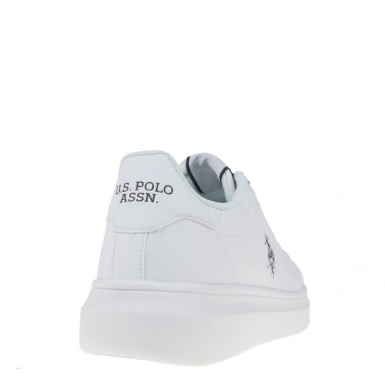 2000389901 Ανδρικό αθλητικό  sneakers δετό λευκό