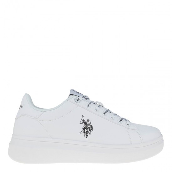 2000389901 Ανδρικό αθλητικό  sneakers δετό λευκό