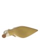 2000391801 Γυναικεία γόβα ξώφτερνη λουράκι μυτερή χρυσό(πλατίνα)