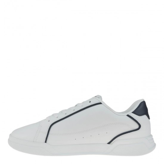 2000400701 Ανδρικό αθλητικό sneakers δετό λευκό/μπλέ