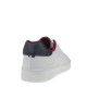 2000400801 Ανδρικό αθλητικό sneakers δετό δέρμα λευκό/μπορντώ/μπλέ