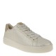 2000402501 Γναικείο αθλητικό Vegan sneakers δετό μπέζ/χρυσό