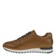 2000402701 Ανδρικό αθλητικό sneakers δετό δέρμα ταμπά/μπλέ