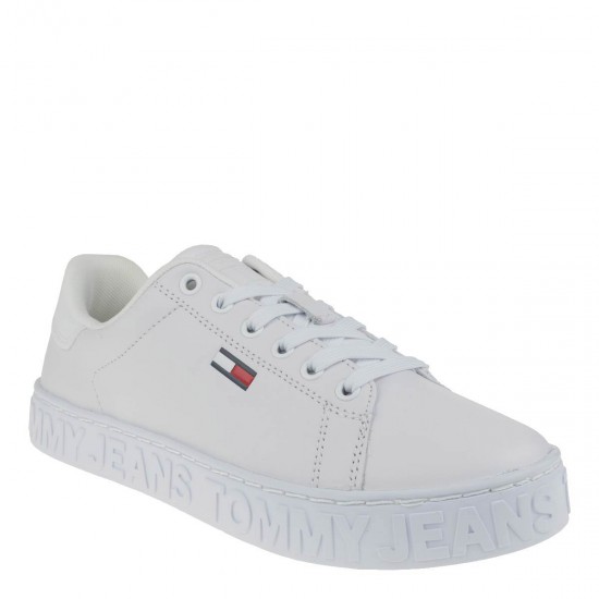 2000408501 Γυναικείο αθλητικό sneakers δετό λευκό
