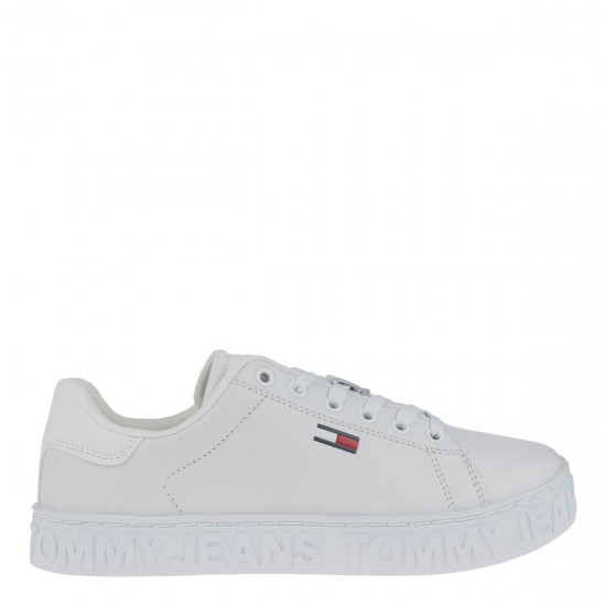 2000408501 Γυναικείο αθλητικό sneakers δετό λευκό