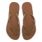 2000418001 Γυναικεία σαγιονάρα δίχαλο καουτσούκ slim μπρονζέ(rust)