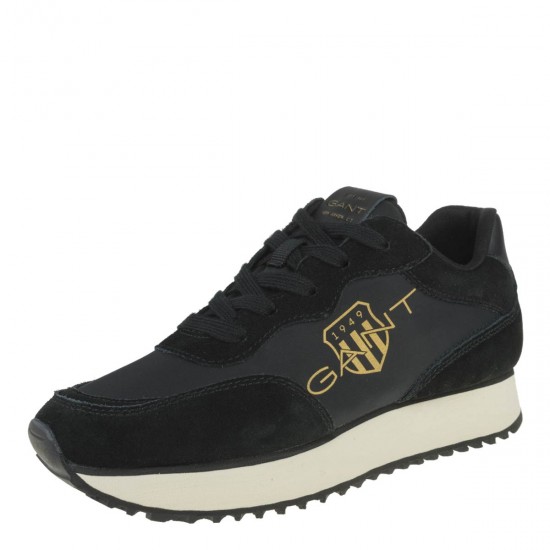 2000422901 Γυναικείο αθλητικό sneakers δετό μαύρο