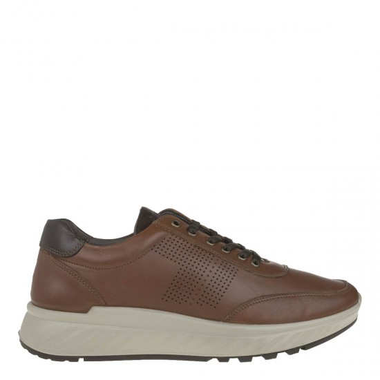 2000434702 Ανδρικό δετό cazual comfort δέρμα ταμπά