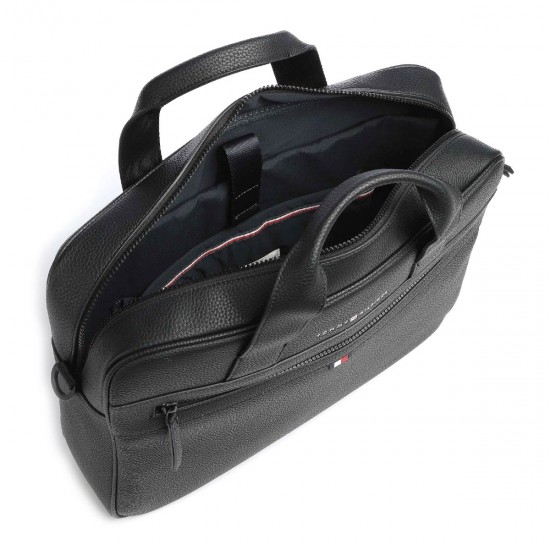 2000442801 Ανδρική τσάντα computer bag laptop τετράγωνη μαύρη
