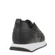 2000452401 Γυναικείο αθλητικό sneakers δετό δέρμα μαύρο/λευκο