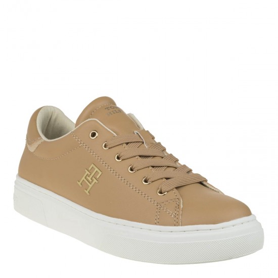 2000452701 Γυναικείο αθλητικό sneakers δετό κάμελ(νιούτ)