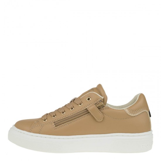 2000452701 Γυναικείο αθλητικό sneakers δετό κάμελ(νιούτ)