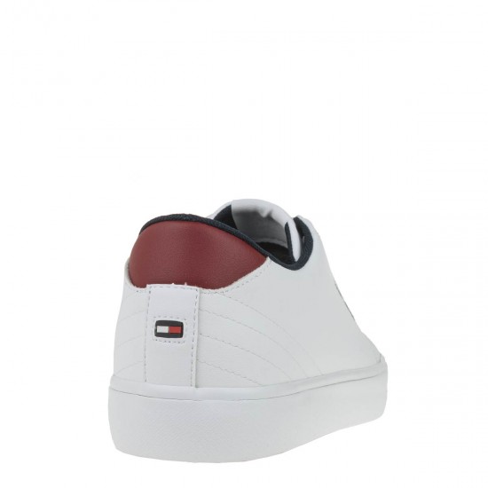 2000454602 Ανδρικό αθλητικό sneakers δετό λευκό/μπορντώ/μπλέ