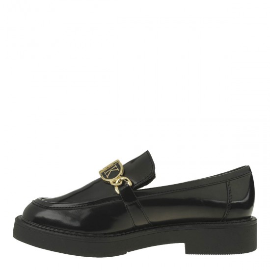 2000456701 Γυναικείο Loafers χωστό χαμηλό φλωρεντίκ μαύρο