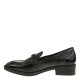 2000457501 Γυναικείο Loafers χωστό χαμηλό λουστρίνι μαύρο