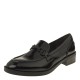 2000457501 Γυναικείο Loafers χωστό χαμηλό λουστρίνι μαύρο