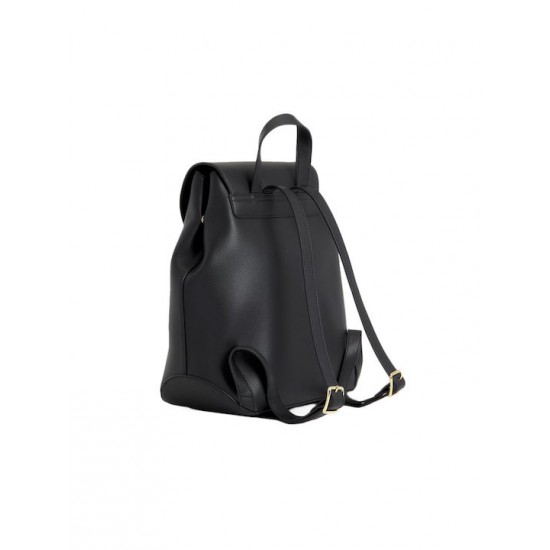2000458201 Γυναικεία τσάντα πλάτης backpack καπάκι μαύρο