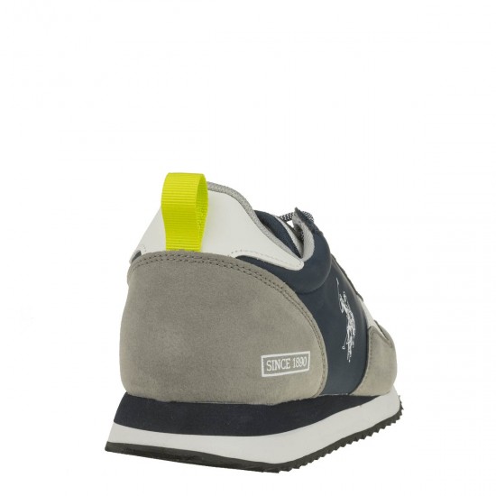 2000460601 Ανδρικό αθλητικό sneakers δετό μπλέ/γκρί/λευκό