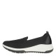 2000463801 Γυναικείο αθλητικό sneakers χωστό ελαστικό μαύρο/λευκό