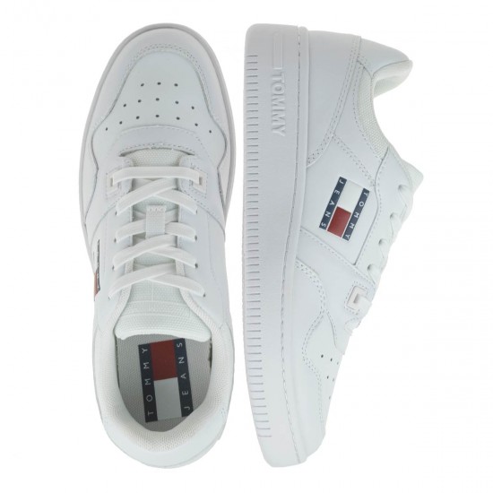 2000467401 Γυναικείο αθλητικό sneakers basket δετό λευκό