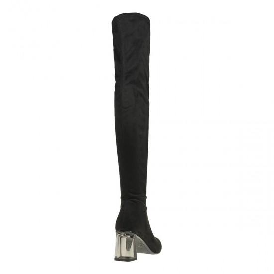 2000471401 Γυναικεία μπότα γόνατο κάλτσα καστόρι μαύρη