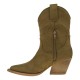 2000477001 Γυναικεία μπότα μυτερή cowboy boots κάμελ