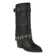 2000483001 Γυναικεία cowboy boots δέρμα μαύρο