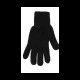 2000484601 Ανδρικά γάντια πλεκτά thj μαύρο