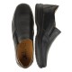 2000486301 Ανδρικό παντοφλέ cazual comfort δέρμα μαύρο