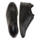 2000488905 Ανδρικό αθλητικό sneakers cazual comfort δετό δέρμα μαύρο