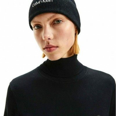 2000490001 Unisex σκούφος ck πλεκτός μαύρο