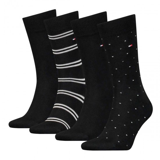 2000491801 Ανδρικές κάλτσες σέτ 4ζεύγη συσκευάσιας μαύρο