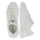 2000499201 Γυναικείο αθλητικό sneakers ck δετό λευκό/μαύρο