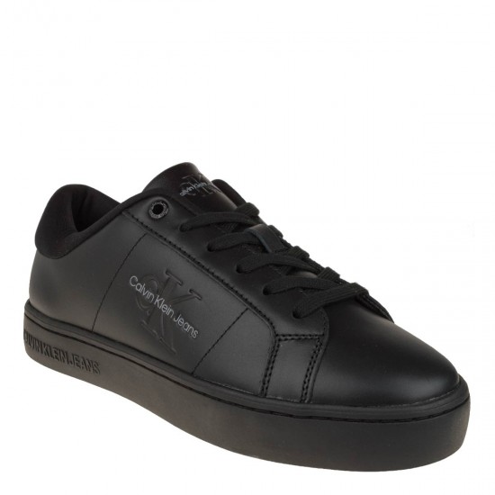 2000499502 Ανδρικό αθλητικό sneakers ck δετό μαύρο/μαύρο