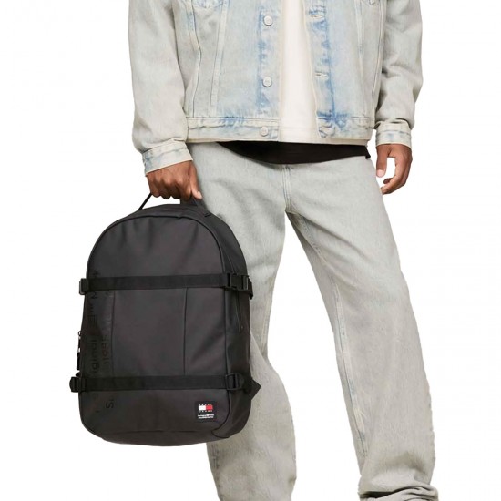 2000501301 Ανδρική τσάντα backpack πλάτης μαύρη