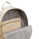 2000501601 Γυναικεία τσάντα πλάτης backpack eco leather μπέζ/λευκό