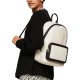 2000501701 Γυναικεία τσάντα πλάτης backpack eco leather μπέζ/μαύρο