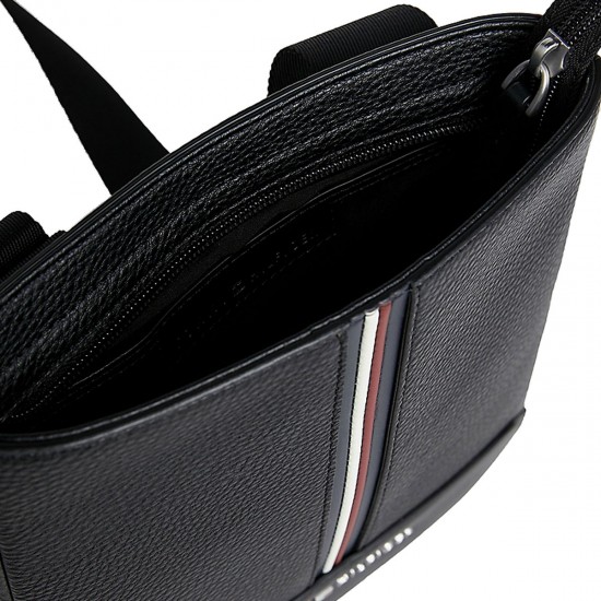 2000501801 Ανδρικό τσαντάκι ωμου reporter eco leather μαύρο