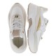 2000502201 Γυναικείο αθλητικό sneakers δετό λευκό/χρυσό