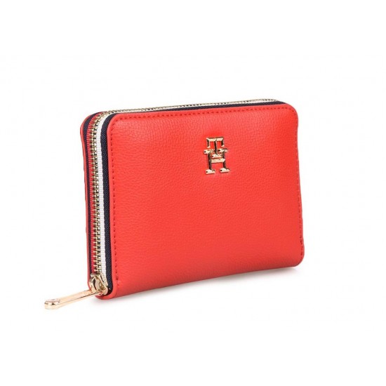 2000503801 Γυναικείο μίνι πορτοφόλι φερμουάρ κόκκινο