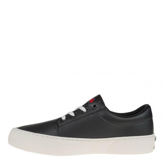 2000504601 Ανδρικό αθλητικό sneakers δετό μαύρο/λευκό