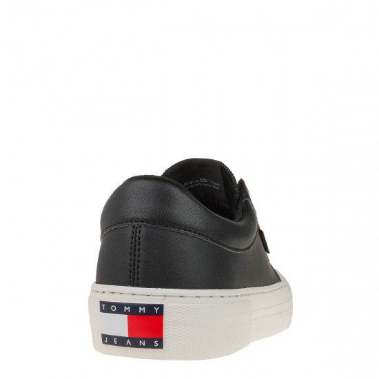 2000504601 Ανδρικό αθλητικό sneakers δετό μαύρο/λευκό